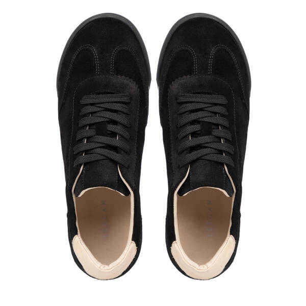 Siyah Hakiki Süet Deri Kadın Sneaker - K26I1AY68530-A01 - 5
