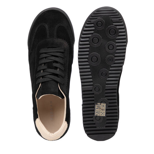 Siyah Hakiki Süet Deri Kadın Sneaker - K26I1AY68530-A01 - 6