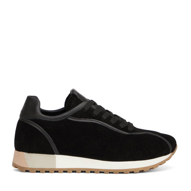 Siyah Hakiki Süet Deri Kadın Sneaker - K26I1AY68648-A01 - 1
