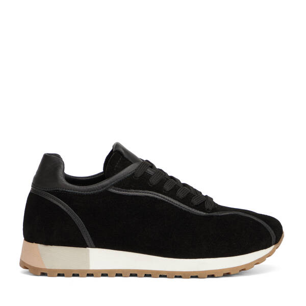 Siyah Hakiki Süet Deri Kadın Sneaker - K26I1AY68648-A01 - 1