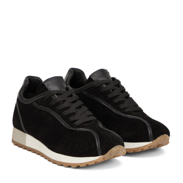 Siyah Hakiki Süet Deri Kadın Sneaker - K26I1AY68648-A01 - 2