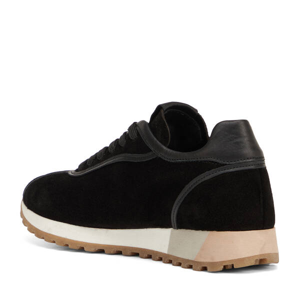 Siyah Hakiki Süet Deri Kadın Sneaker - K26I1AY68648-A01 - 4