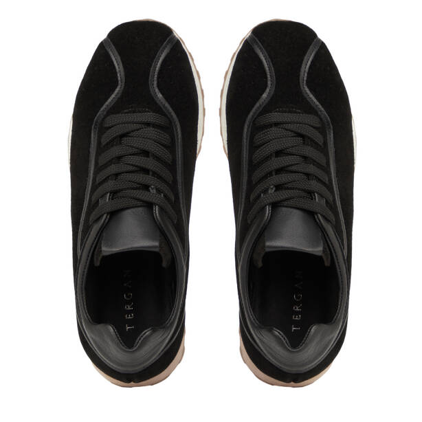 Siyah Hakiki Süet Deri Kadın Sneaker - K26I1AY68648-A01 - 5
