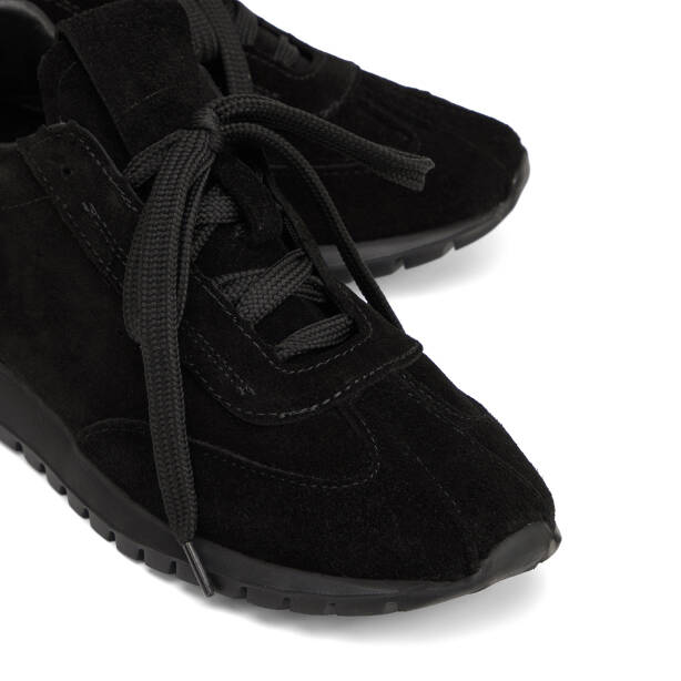 Siyah Hakiki Süet Deri Kadın Sneaker - K26I1AY68651-A01 - 3