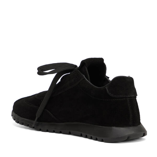 Siyah Hakiki Süet Deri Kadın Sneaker - K26I1AY68651-A01 - 4