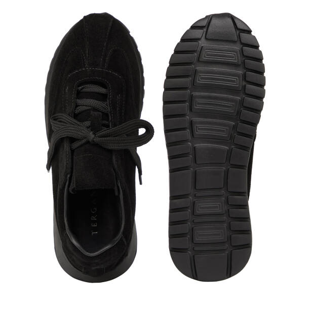 Siyah Hakiki Süet Deri Kadın Sneaker - K26I1AY68651-A01 - 6