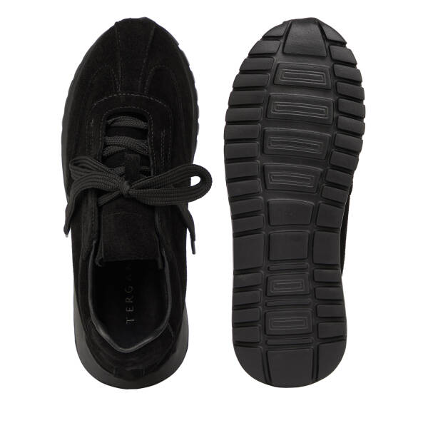 Siyah Hakiki Süet Deri Kadın Sneaker - K26I1AY68651-A01 - 6