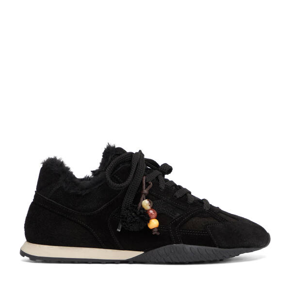 Siyah Hakiki Süet Deri Kadın Sneaker - K26K1AY68839-A01 - 1