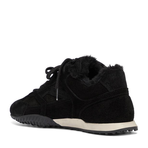 Siyah Hakiki Süet Deri Kadın Sneaker - K26K1AY68839-A01 - 4