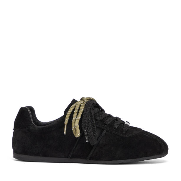 Siyah Hakiki Süet Deri Kadın Sneaker - K26S1AY68840-A01 - Tergan