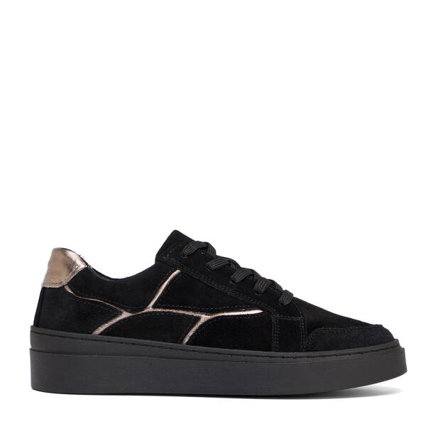 Siyah Hakiki Süet Deri Kadın Sneaker - K26S1AY68933-A01 - 1