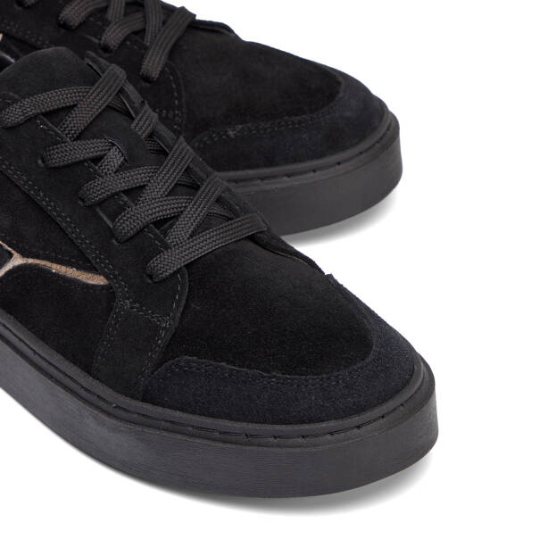 Siyah Hakiki Süet Deri Kadın Sneaker - K26S1AY68933-A01 - 3