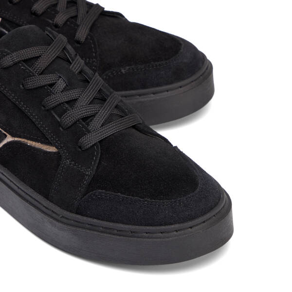 Siyah Hakiki Süet Deri Kadın Sneaker - K26S1AY68933-A01 - 3