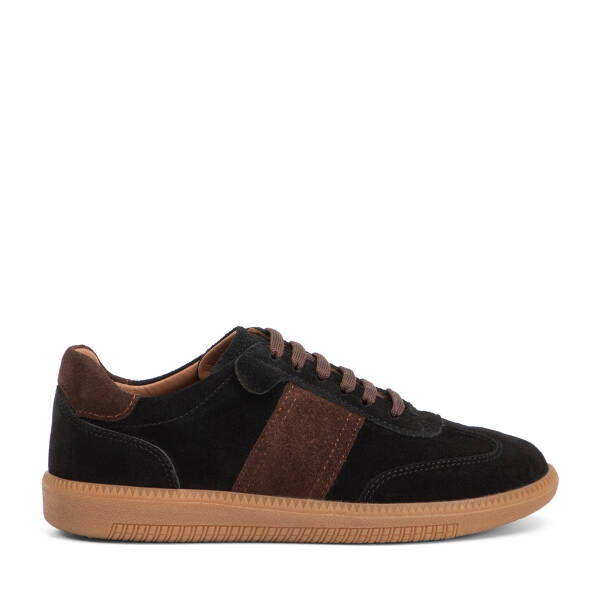 Siyah Hakiki Süet Deri Kadın Sneaker - K4MEAY068704-A01 - 1
