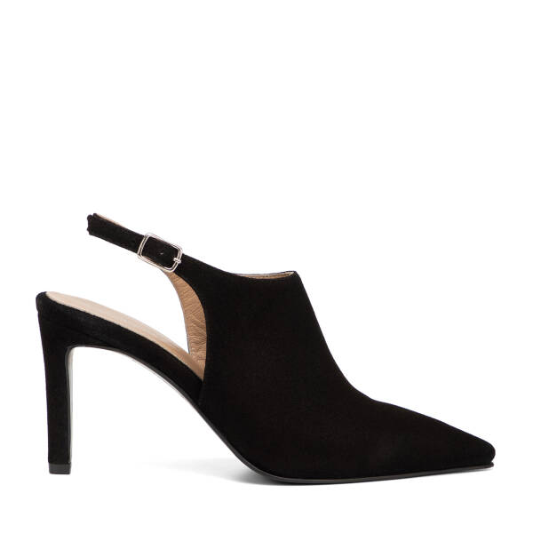 Siyah Hakiki Süet Deri Kadın Stiletto - K26I1AY68693-A01 - 1