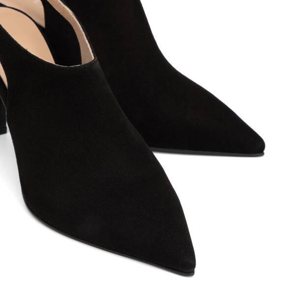 Siyah Hakiki Süet Deri Kadın Stiletto - K26I1AY68693-A01 - 3