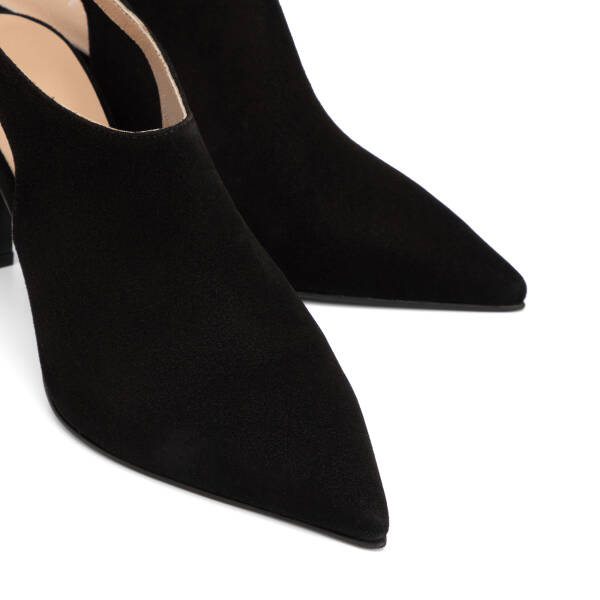 Siyah Hakiki Süet Deri Kadın Stiletto - K26I1AY68693-A01 - 3