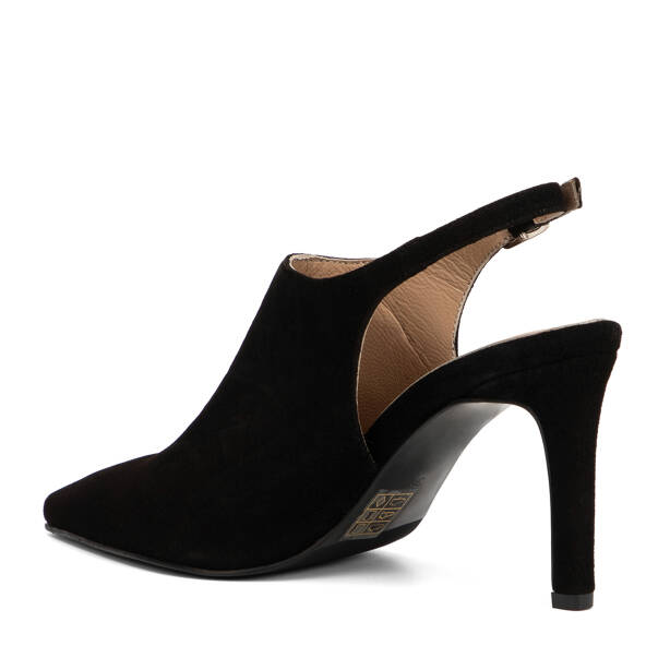 Siyah Hakiki Süet Deri Kadın Stiletto - K26I1AY68693-A01 - 4