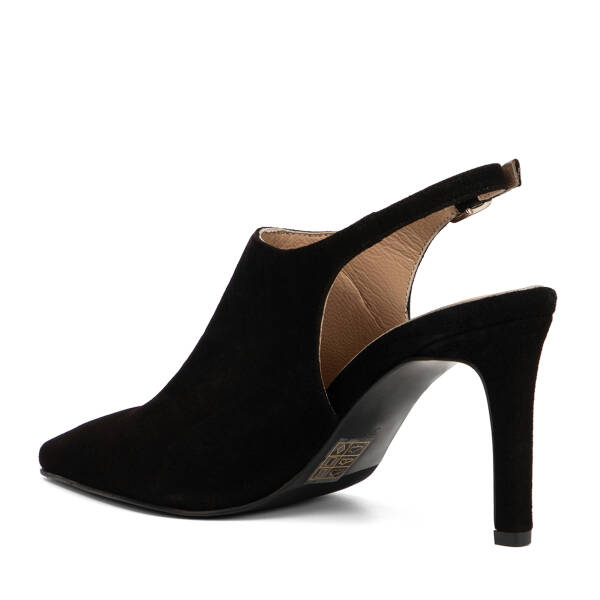 Siyah Hakiki Süet Deri Kadın Stiletto - K26I1AY68693-A01 - 4