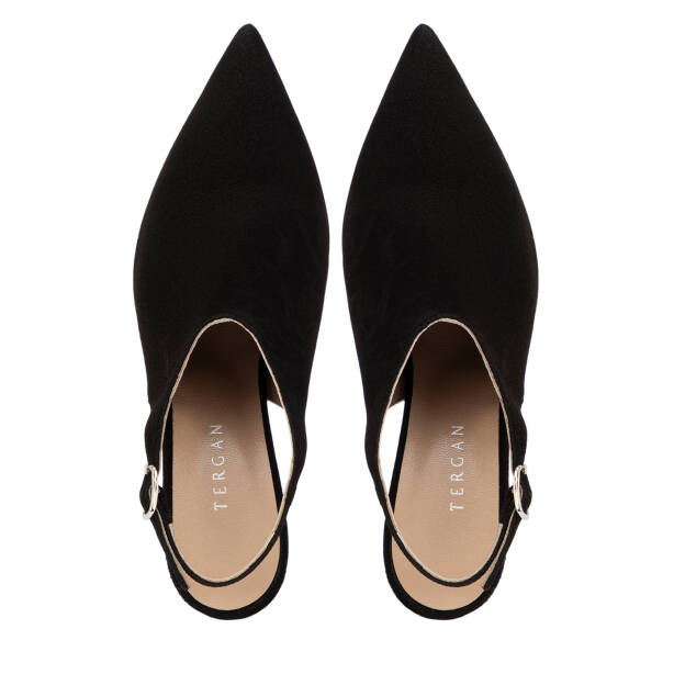 Siyah Hakiki Süet Deri Kadın Stiletto - K26I1AY68693-A01 - 5