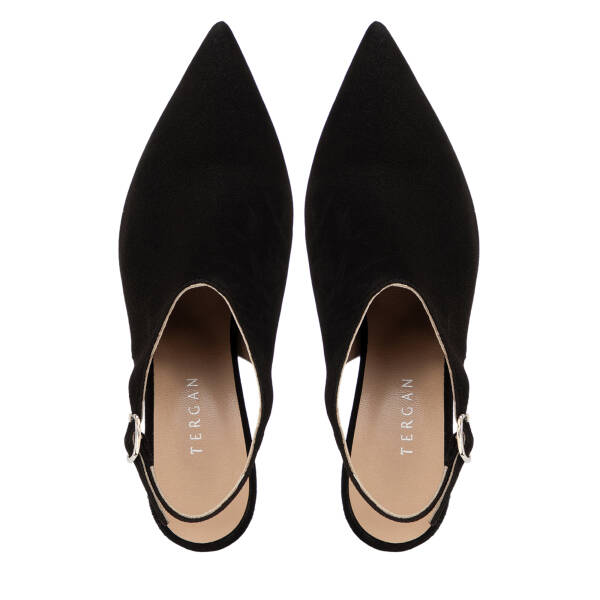 Siyah Hakiki Süet Deri Kadın Stiletto - K26I1AY68693-A01 - 5