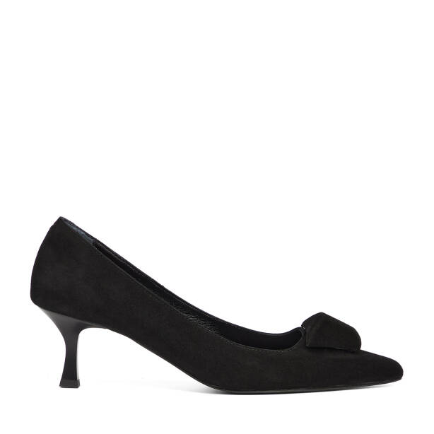 Siyah Hakiki Süet Deri Kadın Stiletto - K26S1AY68858-A01 - 1