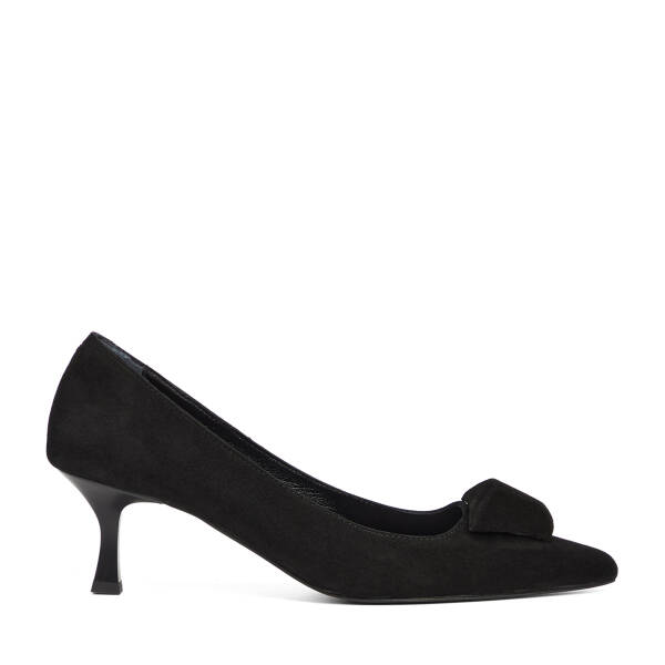 Siyah Hakiki Süet Deri Kadın Stiletto - K26S1AY68858-A01 - 1