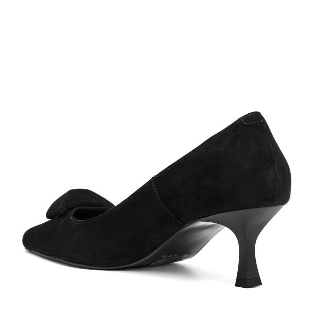 Siyah Hakiki Süet Deri Kadın Stiletto - K26S1AY68858-A01 - 4