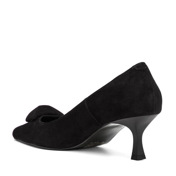 Siyah Hakiki Süet Deri Kadın Stiletto - K26S1AY68858-A01 - 4