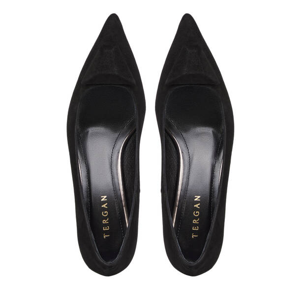 Siyah Hakiki Süet Deri Kadın Stiletto - K26S1AY68858-A01 - 5