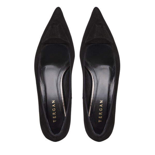 Siyah Hakiki Süet Deri Kadın Stiletto - K26S1AY68858-A01 - 5