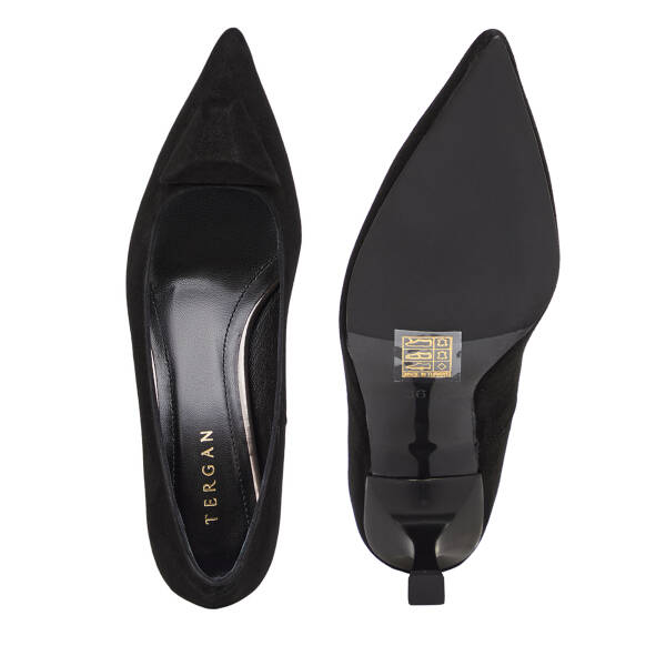 Siyah Hakiki Süet Deri Kadın Stiletto - K26S1AY68858-A01 - 6