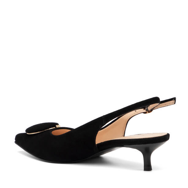 Siyah Hakiki Süet Deri Kadın Stiletto - K26Y1AY68395-A01 - 4