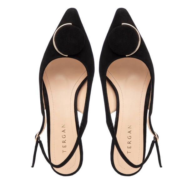 Siyah Hakiki Süet Deri Kadın Stiletto - K26Y1AY68395-A01 - 5