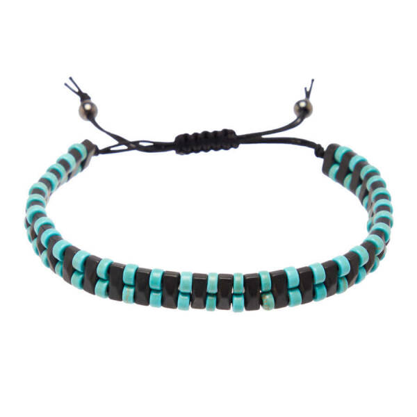 Siyah Hematit Erkek Bileklik - E1BLK0410382-D62 - 1