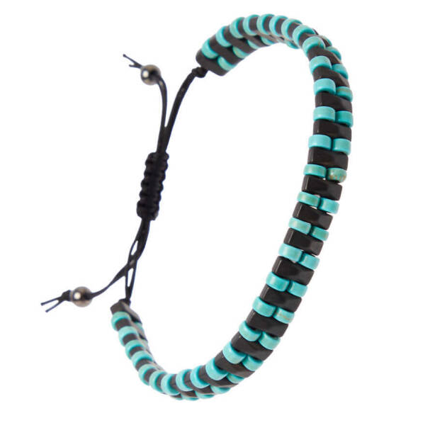 Siyah Hematit Erkek Bileklik - E1BLK0410382-D62 - 2