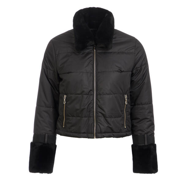 Siyah Hakiki Deri Kadın Deri Mont - K24KKM320475-D51 - 5