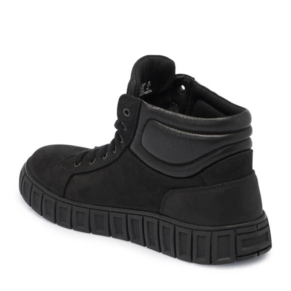 Siyah Hakiki Nubuk Deri Erkek Bot - E23K1BT56368-A64 - 3