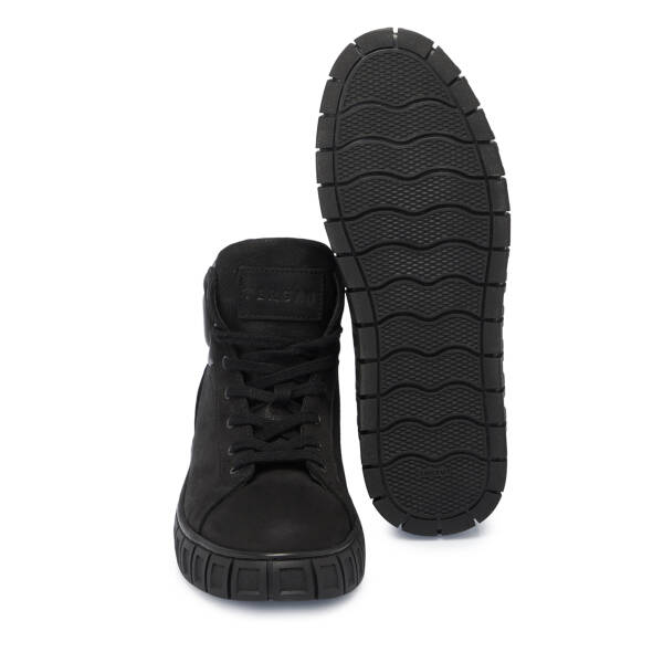 Siyah Hakiki Nubuk Deri Erkek Bot - E23K1BT56368-A64 - 4