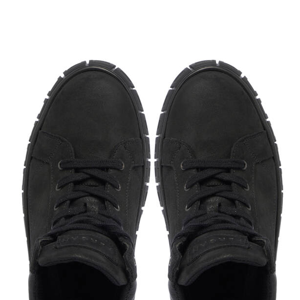 Siyah Hakiki Nubuk Deri Erkek Bot - E23K1BT56368-A64 - 5