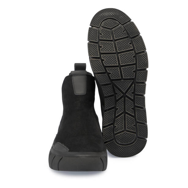 Siyah Nubuk Deri Erkek Bot - E23K1BT56395-A64 - 4