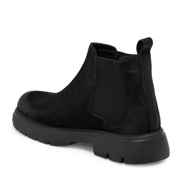 Siyah Nubuk Deri Erkek Bot - E25K1BT57468-A64 - 2