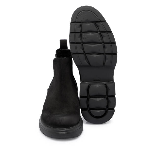 Siyah Nubuk Deri Erkek Bot - E25K1BT57468-A64 - 4