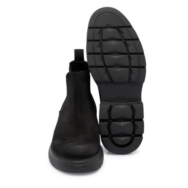 Siyah Nubuk Deri Erkek Bot - E25K1BT57468-A64 - 4