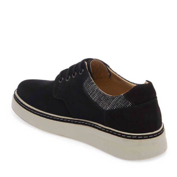 Siyah Nubuk Deri Erkek Casual Ayakkabı - E24I1AY56599-A64 - 2