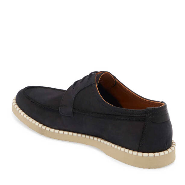 Siyah Nubuk Deri Erkek Casual Ayakkabı - E24I1AY56640-A64 - 2