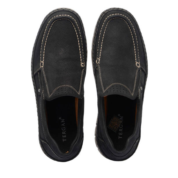 Siyah Nubuk Deri Erkek Casual Ayakkabı - E24I1AY56686-A64 - 5