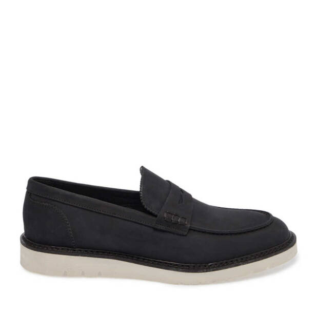 Siyah Nubuk Deri Erkek Casual Ayakkabı - E24I1AY56760-A64 - 3