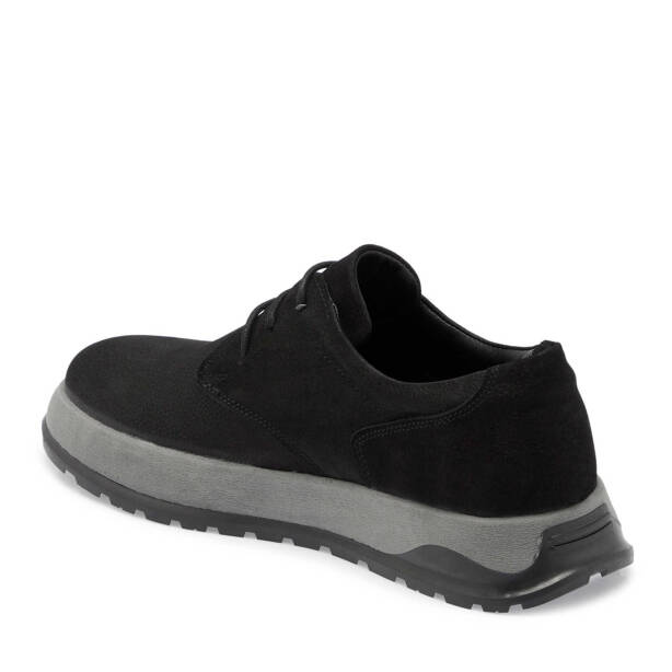 Siyah Nubuk Deri Erkek Casual Ayakkabı - E24S1AY56938-A64 - Tergan