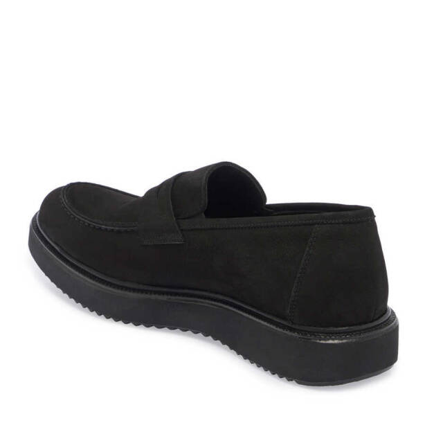 Siyah Nubuk Deri Erkek Casual Ayakkabı - E24S1AY56944-A64 - Tergan